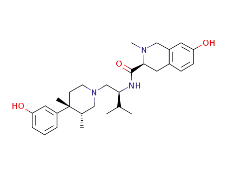 (3S)-7-hydroxy-N-((1S)-1-{[(3R,4R)-4-(3-hydroxyphenyl)-3,4-dimethyl-1-piperidinyl]-methyl}-2-methylpropyl)-2-methyl-1,2,3,4-tetrahydro-3-isoquinolinecarboxamide