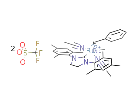 [(MeCN)3(H2IMes)(benzylidene)ruthenium](triflate)2