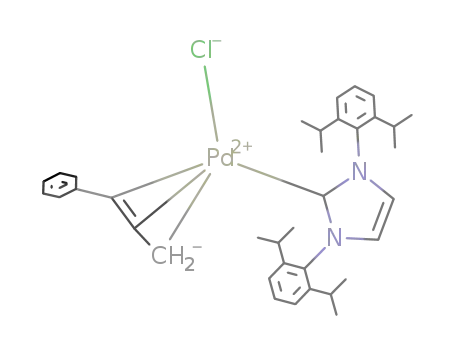 ((1,3-bis(2,6-di-isopropylphenyl)-4,5-dihydroimidazol-2-ylidene)chloro)(3-phenylallyl)palladium (2)