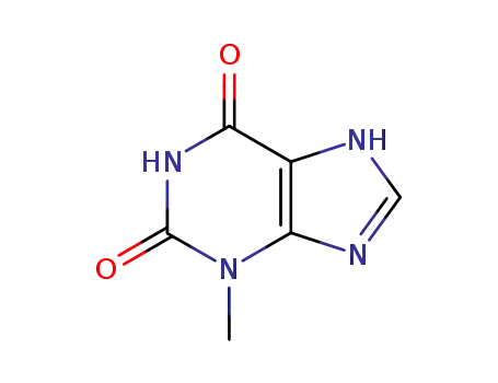 Molecular Structure of 1076-22-8 (2,6-Dihydroxy-3-methylpurine)