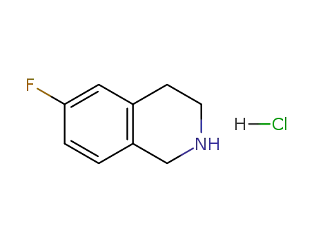 Molecular Structure of 799274-08-1 (6-FLUORO-1,2,3,4-TETRAHYDRO-ISOQUINOLINE HYDROCHLORIDE)