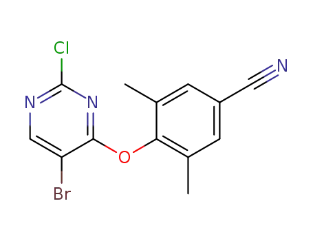 4-(5-bromo-2-chloro-pyrimidin-4-yloxy)-3,5-dimethylbenzonitrile
