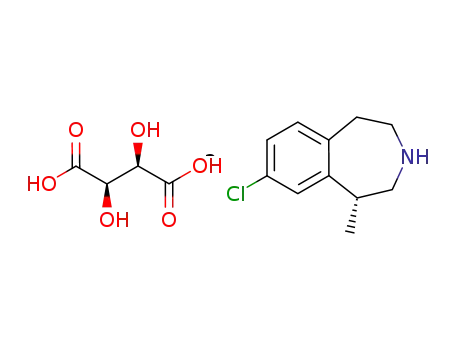 bis((R)-8-chloro-1-methyl-2,3,4,5-tetrahydro-1H-3-benzazepine) L-(+)-tartarate