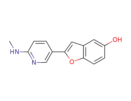 2-(6-methylamino-3-pyridinyl)-1-benzofuran-5-ol