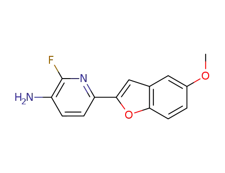 2-fluoro-6-(5-methoxy-benzofuran-2-yl)-pyridin-3-ylamine