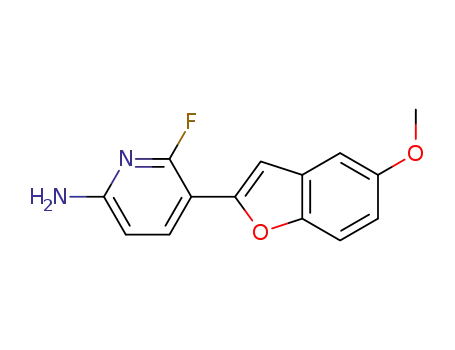 6-fluoro-5-(5-methoxy-1-benzofuran-2-yl)pyridin-2-amine