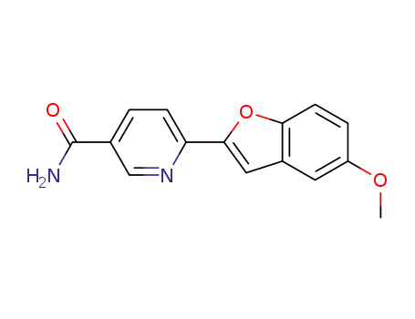 6-(5-methoxy-benzofuran-2-yl)-nicotinamide