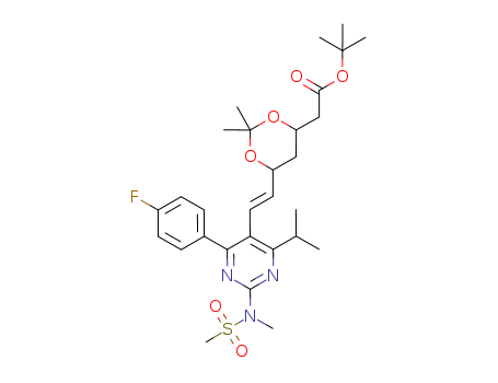 (E)-TERT-BUTYL 2-(6-(2-(4-(4-FLUOROPHENYL)-6-ISOPROPYL-2-(N-METHYLMETHYLSULFONAMIDO)    PYRIMIDIN-5-YL)VINYL)-2,2-DIMETHYL-1,3-DIOXAN-4-YL)ACETATE (BEM)