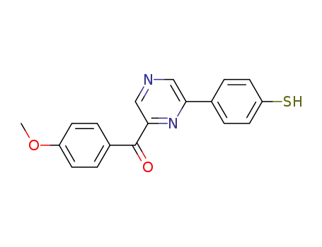 6-(4-mercaptophenyl)-2-((4-methoxyphenyl)carbonyl)pyrazine