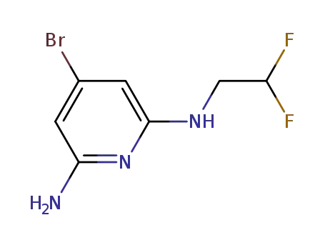 4-bromo-N-(2,2-difluoro-ethyl)-pyridine-2,6-diamine