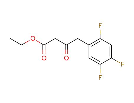 Molecular Structure of 1151240-88-8 (ethyl 3-oxo-4-(2,4,5-trifluorophenyl)butanoate)