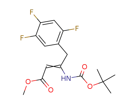 3-tert-butoxycarbonylamino-4-(2,4,5-trifluorophenyl)but-2-enoic acid methyl ester