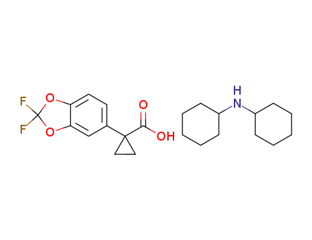 1-(2,2-difluoro-1,3-benzodioxol-5-yl)cyclopropanecarboxylic acid dicyclohexylamine salt