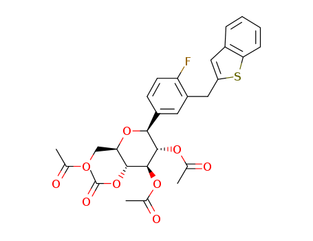 D-Glucitol,1,5-anhydro-1-C-[3-(benzo[b]thien-2-ylMethyl)-4-fluorophenyl]-,2,3,4,6-tetraacetate,(1S)-