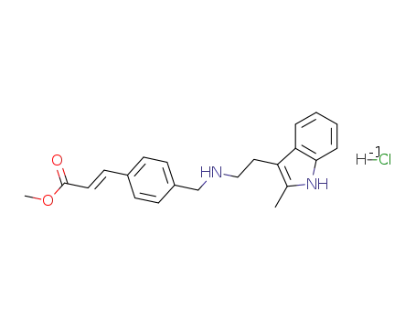 methyl (2E)-3-[4-({[2-(2-methyl-1H-indol-3-yl)ethyl]amino}methyl)phenyl]prop-2-enoate hydrochloride