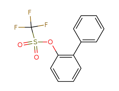 Molecular Structure of 17763-65-4 (Methanesulfonic acid, trifluoro-, [1,1'-biphenyl]-2-yl ester)