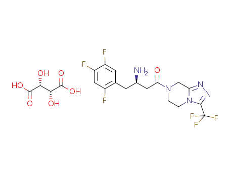 L-tartaric acid (2R)-4-oxo-4-[3-(trifluoromethyl)-5,6-dihydro[1,2,4]triazolo[4,3-a]pyrazin-7(8H)-yl]-1-(2,4,5-trifluorophenyl)butan-2-amine