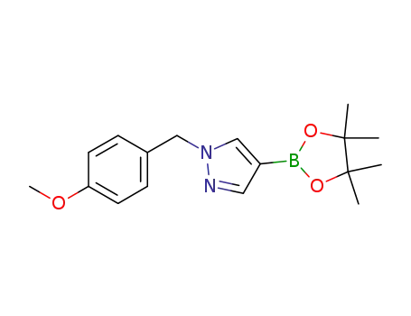 Molecular Structure of 1105039-88-0 (1-(4-Methoxybenzyl)-4-(4,4,5,5-tetraMethyl-1,3,2-dioxaborolan-2-yl)-1H-pyrazole)