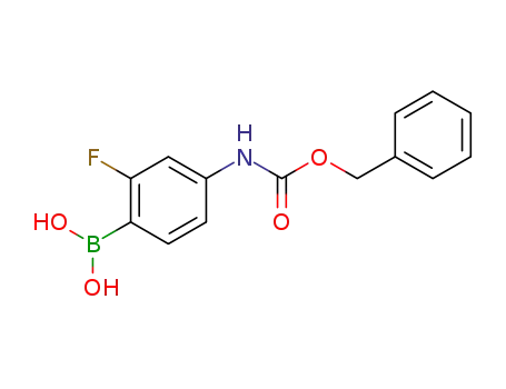 2-fluoro-4-(benzyloxycarbonyl)aminophenylboronic acid