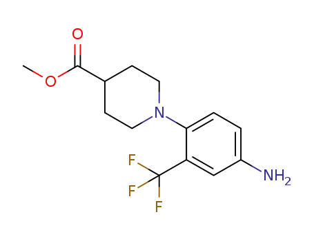 methyl 1-(4-amino-2-(trifluoromethyl)phenyl)piperidine-4-carboxylate