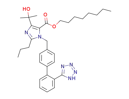 octyl 4-(1-hydroxy-1-methylethyl)-2-propyl-1-{4-[2-(tetrazol-5-yl)phenyl]phenylmethyl}imidazole-5-carboxylate