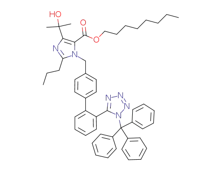 octyl 4-(1-hydroxy-1-methylethyl)-2-propyl-1-{4-[2-(1-trityltetrazol-5-yl)phenyl]phenylmethyl}imidazole-5-carboxylate