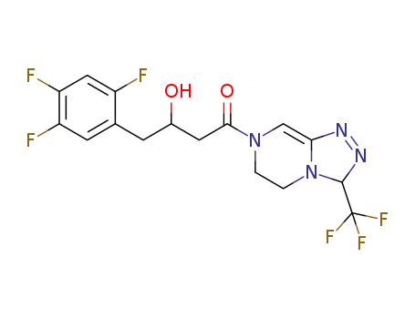 3-hydroxy-1-(3-(trifluoromethyl)-5,6-dihydro-[1,2,4]triazolo[4,3-a]pyrazin-7(8E)-yl)-4-(2,4,5-trifluorophenyl)butan-1-one