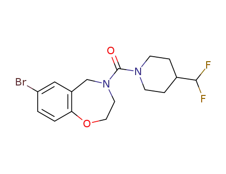 7-bromo-4-{[4-(difluoromethyl)piperidine-1-yl]carbonyl}-2,3,4,5-tetrahydro-1,4-benzoxazepine