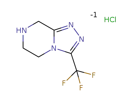 3-(trifluoromethyl)-5,6,7,8-tetrahydro-[1,2,4]triazolo[4,3-α]pyrazine hydrochloride
