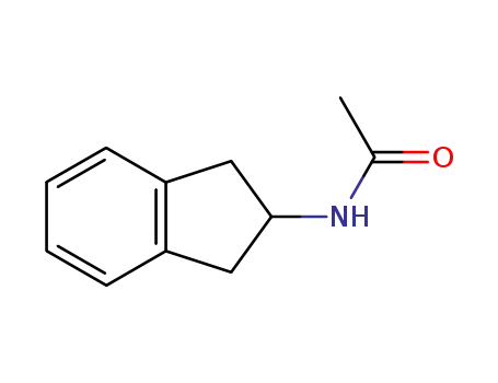 Molecular Structure of 13935-80-3 (N-INDAN-2-YL-ACETAMIDE)