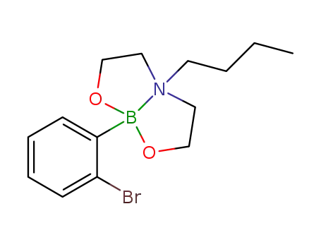 Molecular Structure of 1008106-85-1 (2-(2-Bromophenyl)-6-butyl-1,3,6,2-dioxazaborolane)