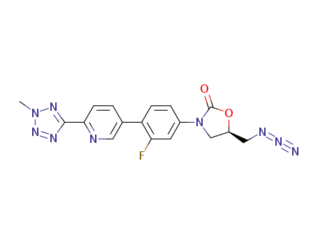(R)-3-(4-(2-(2-methyltetrazol-5-yl)pyridin-5-yl)-3-fluorophenyl)-5-(azidomethyl)oxazolidin-2-one