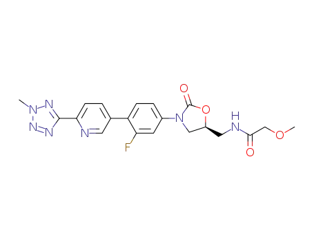 (S)-N-((3-(4-(2-(2-methyltetrazol-5-yl)pyridin-5-yl)-3-fluorophenyl)-2-oxo-oxazolidin-5-yl)methyl)-2-methoxyacetamide
