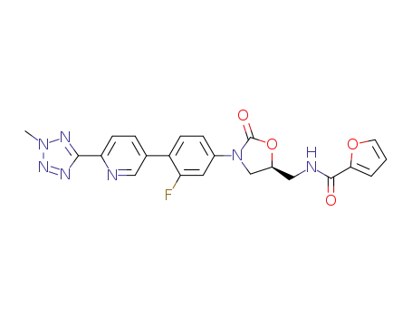 (S)-N-((3-(4-(2-(2-methyltetrazol-5-yl)pyridin-5-yl)-3-fluorophenyl)-2-oxo-oxazolidin-5-yl)methyl)furan-2-carboxamide
