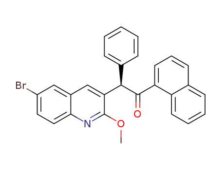 (2R)-2-(6-bromo-2-methoxyquinolin-3-yl)-1-(naphthalen-1-yl)-2-phenylethanone