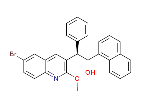 3-Quinolineethanol, 6-bromo-2-methoxy-α-1-naphthalenyl-β-phenyl-, (βR)-