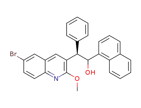 3- 퀴놀린 에탄올, 6- 브로 모 -2- 메 톡시 -α-1- 나프 탈 레닐 -β- 페닐-, (βR)-