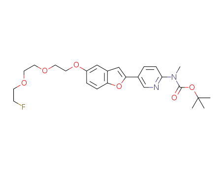 tert-butyl 5-(5-(2-(2-(2-fluoroethoxy)ethoxy)ethoxy)-1-benzofuran-2-yl)-2-pyridinyl-N-methylcarbamate