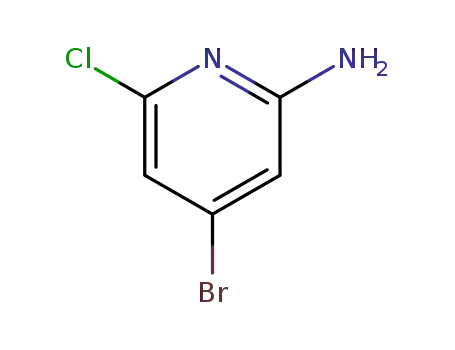 Molecular Structure of 1206250-19-2 (4-BroMo-6-chloropyridin-2-aMine)