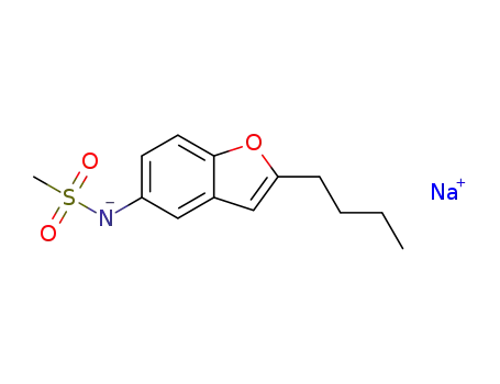 2-butyl-5-methanesulfonamido-benzofuran sodium salt