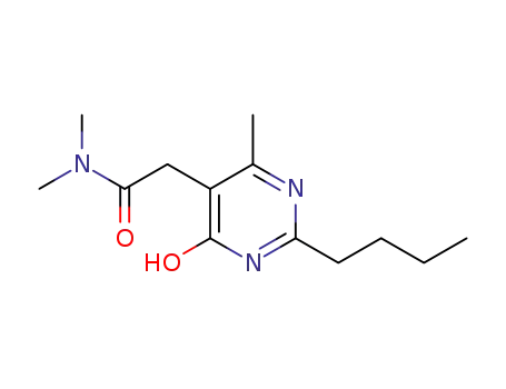 (2-(2-n-butyl-4-hydroxy-6-methyl-pyrimidin-5-yl)-N,N-dimethylacetamide)