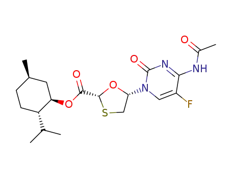 5-(4-acetylamino-5-fluoro-2-oxo-2H-pyrimidin-1-yl)-[1,3]oxathiolane-2-carboxylic acid 2-isopropyl-5-methyl-cyclohexyl ester