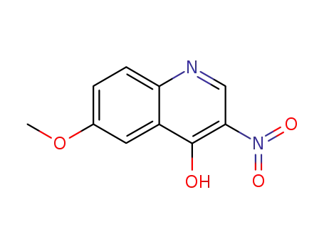 Molecular Structure of 628284-89-9 (6-METHOXY-3-NITROQUINOLIN-4-OL)