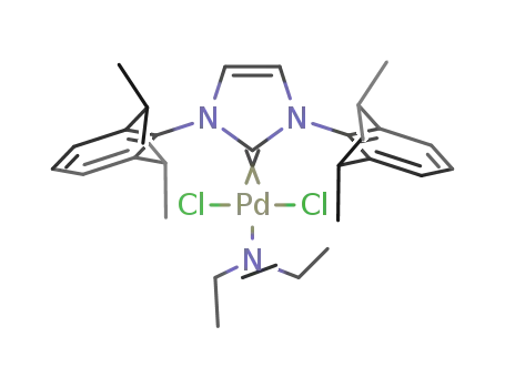 {1,3-bis[2,6-di(propan-2-yl)phenyl]-1,3-dihydro-2H-imidazol-2-ylidene}(dichloro)(N,N-diethylethanamine)palladium
