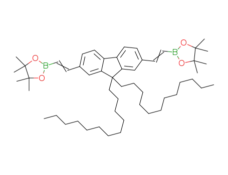 2,7-bis(4',4',5',5',-tetramethyl-2'-vinyl-1',3',2'-dioxaborate)-9,9-bis(2-dodecyl)fluorene