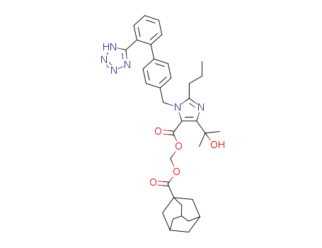 (1-adamantyl)carbonyloxymethyl 4-(1-hydroxy-1-methylethyl)-2-propyl-1-{4-[2-(tetrazol-5-yl)phenyl]phenylmethyl}imidazole-5-carboxylate
