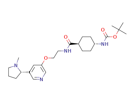 tert-butyl (trans-4-{[2-({5-[(2S)-1-methylpyrrolidin-2-yl]pyridin-3-yl}oxy)ethyl]carbamoyl}cyclohexyl)carbamate