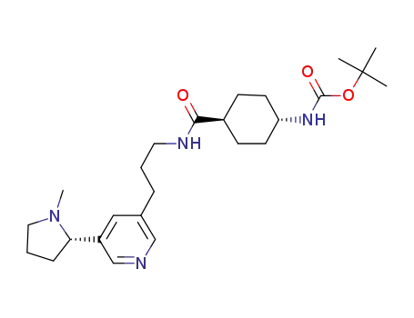 tert-butyl {trans-4-[(3-{5-[(2S)-1-methylpyrrolidin-2-yl]pyridin-3-yl}propyl)carbamoyl]cyclohexyl}carbamate