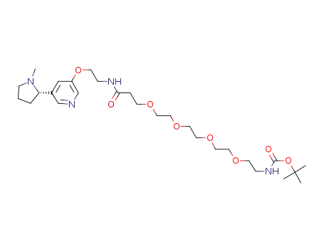 tert-butyl [18-({5-[(2S)-1-methylpyrrolidine-2-yl]pyridine-3-yl}oxy)-15-oxo-3,6,9,12-tetraoxa-16-azaoctadeca-1-yl]carbamate