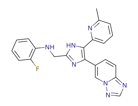 N-(2-Fluorophenyl)-5-(6-methyl-2-pyridinyl)-4-[1,2,4]triazolo-[1,5-a]pyridin-6-yl-1H-imidazole-2-methanamine